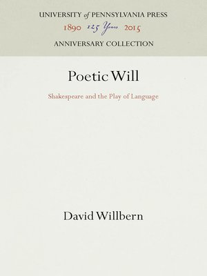 cover image of Poetic Will